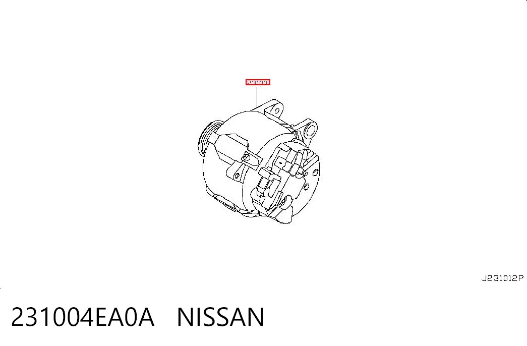 Автомобильный генератор Nissan Qashqai II внедорожник (J11) (2013 - 2021) цена, от 120.36 USD