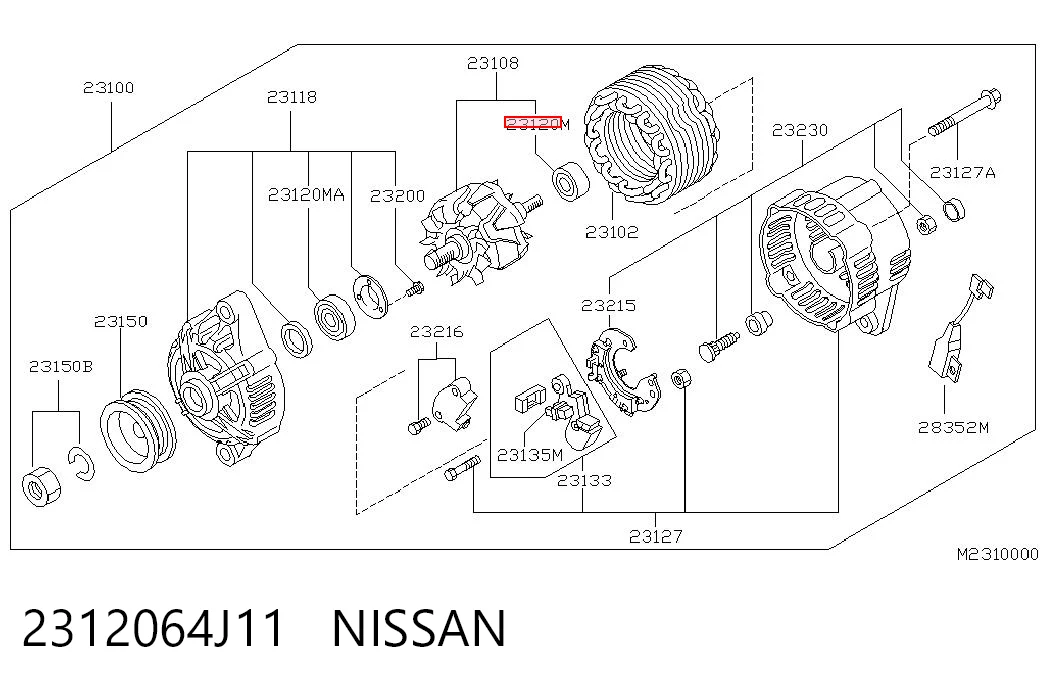 Подшипник для генератора на Ford Mondeo II BFP