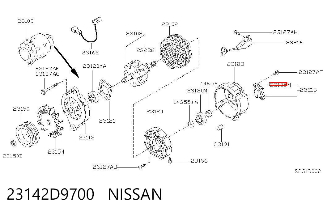 Купить AMS0030 Magneti Marelli Щетки генератора