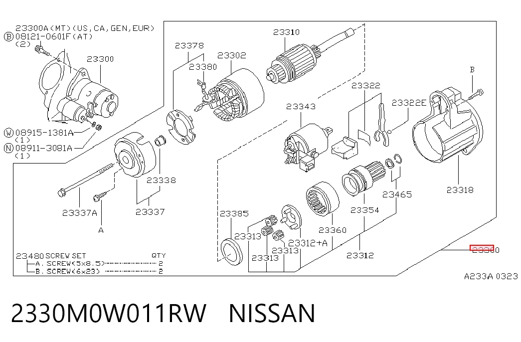MOT60181 Mitsubishi Стартер автомобиля