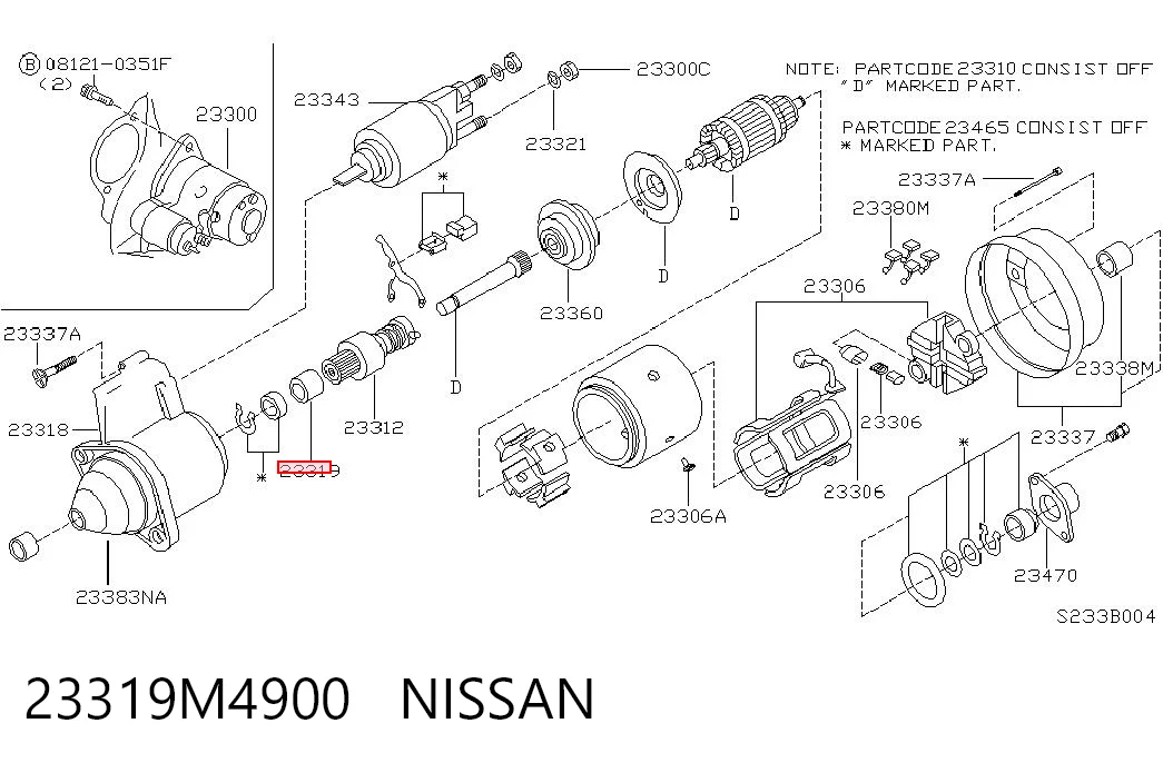 Подшипник стартера 608LLU SNR