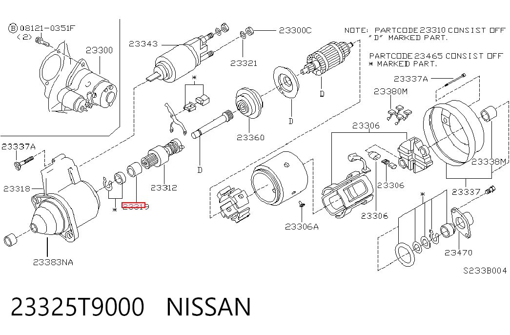 Подшипник стартера SNR 608LLU