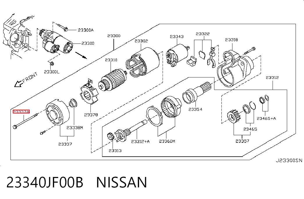 23340JF00B Nissan/Infiniti