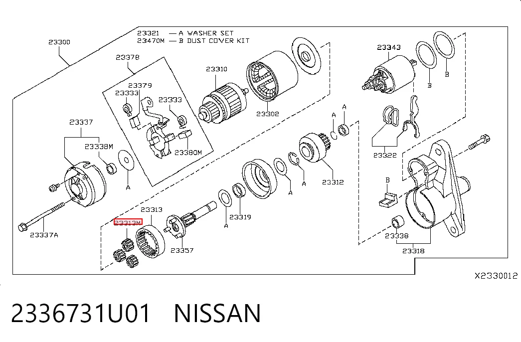 2336731U01 Nissan/Infiniti