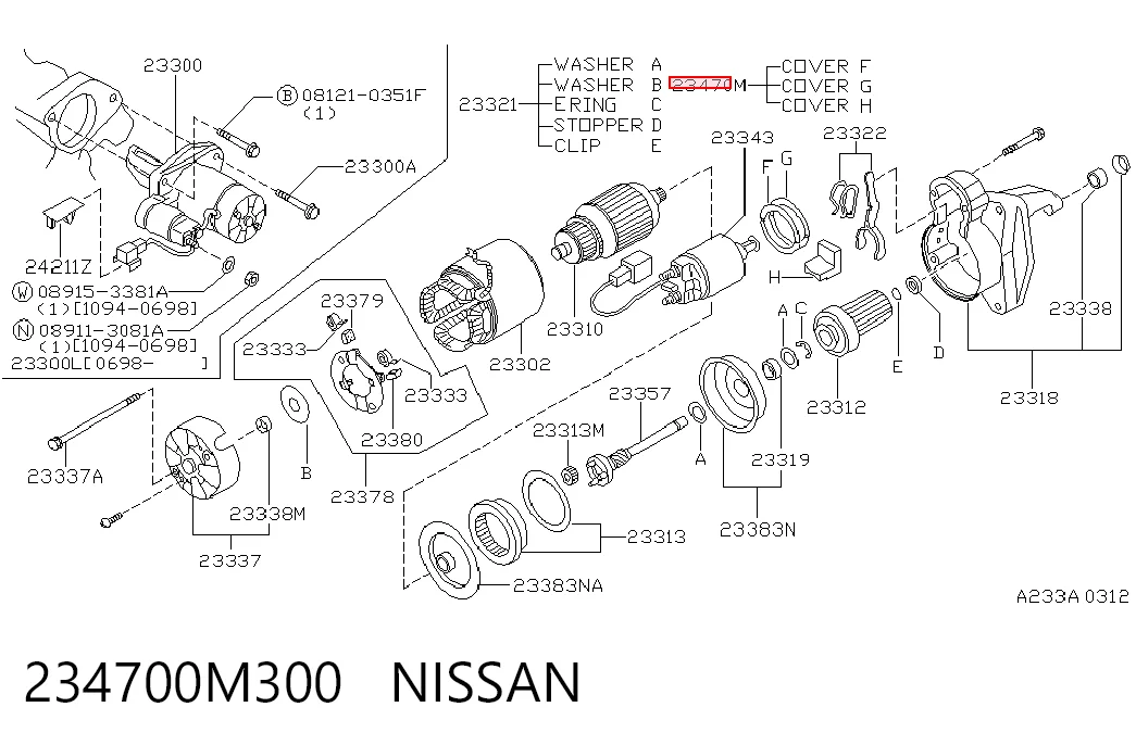 234700M300 Nissan/Infiniti