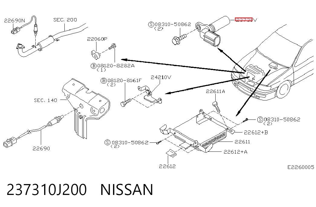 237310J200 Nissan/Infiniti ДПКВ