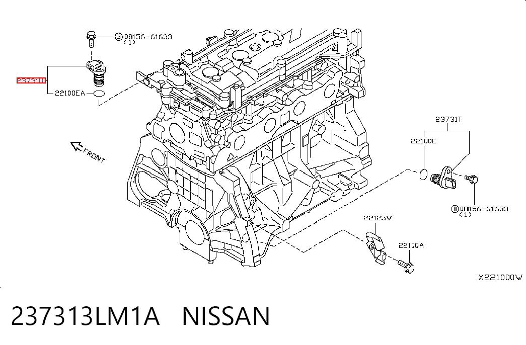 237313LM1A Nissan/Infiniti Датчик распределительного вала