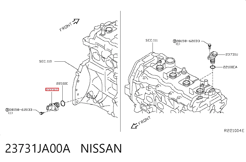 23731JA00A Nissan/Infiniti ДПКВ