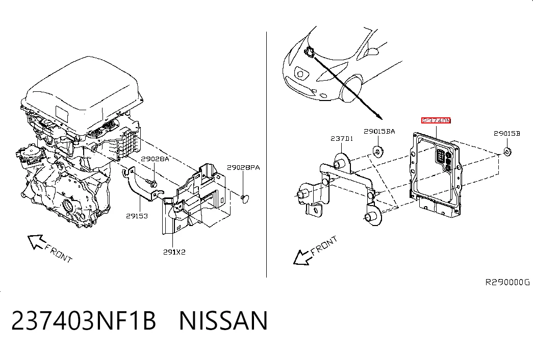 Мозги двигателя на Nissan LEAF I ZE0U