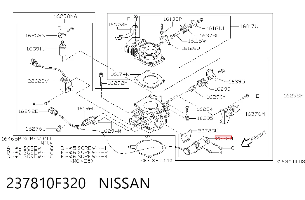 Клапан холостого хода Nissan Terrano II внедорожник (R20) (1993 - 2006) цена, от 44.34 USD
