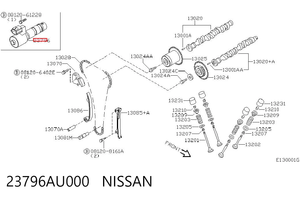 Электромагнитный клапан фазорегулятора Nissan Almera II седан (N16) (2000 - 2006) цена, от 36.38 USD