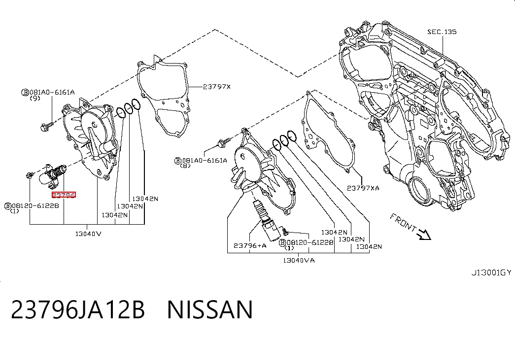 23796JA12B Nissan/Infiniti Клапан положения фаз распредвала