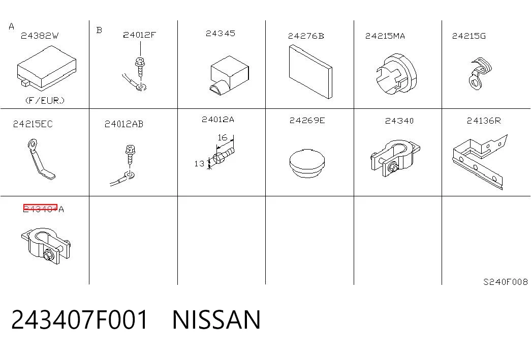 243407F001 Nissan/Infiniti 
