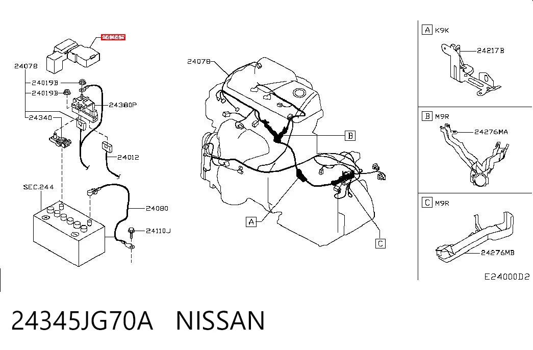24345JG70A Nissan/Infiniti 