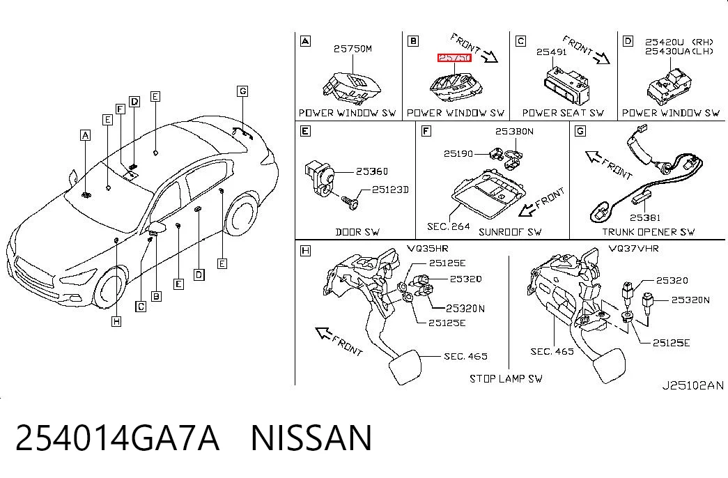 254014GA7A Nissan/Infiniti 