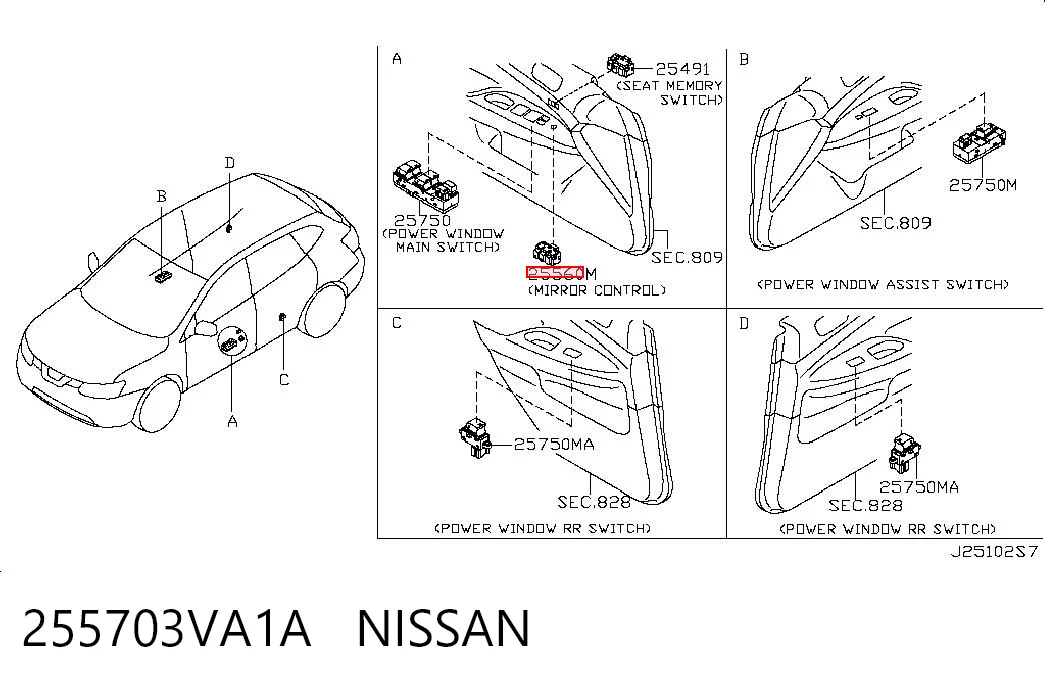 255703VA1A Nissan/Infiniti 