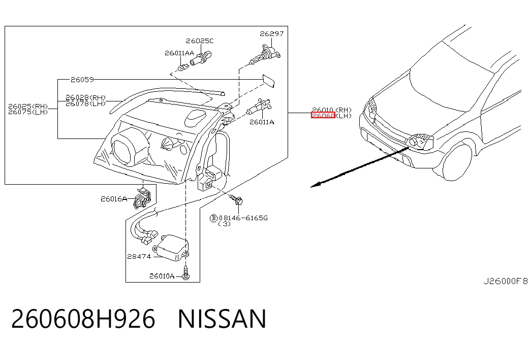 Купить FP5012R1T TYC Фара левая передняя