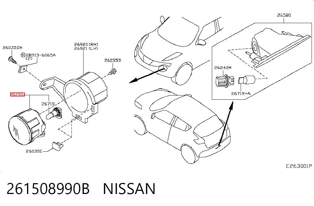 Купить B615089928 Renault (RVI) Туманки