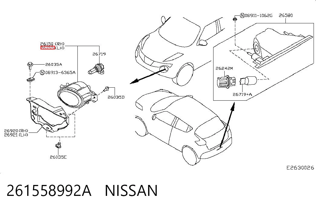 Фара противотуманная левая 89206431 Renault (RVI)