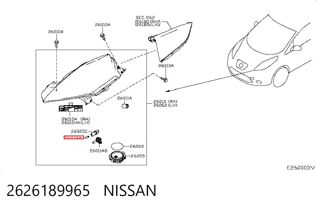 2626189965 Nissan/Infiniti 