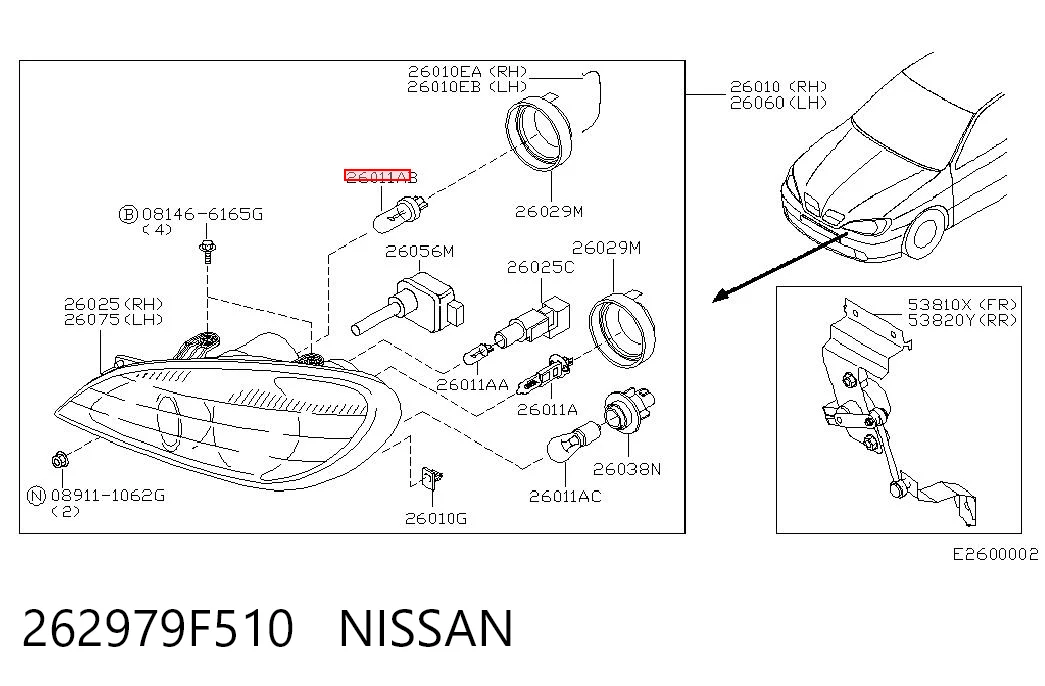262979F510 Nissan/Infiniti 