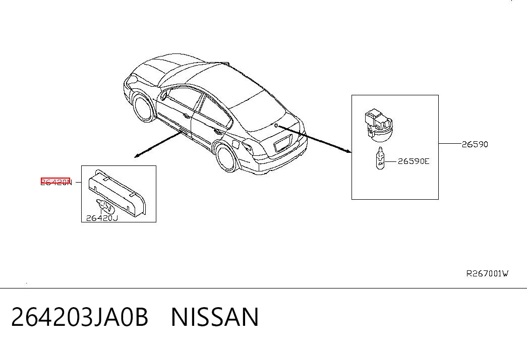264203JA0B Nissan/Infiniti 