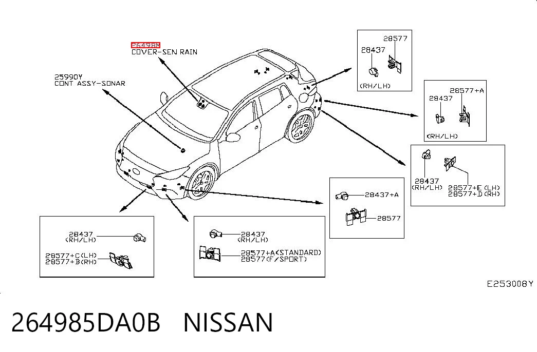 264985DA0B Nissan/Infiniti