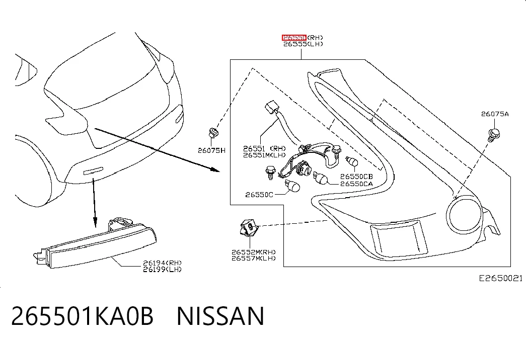 Фонари задние на Nissan JUKE JPN F15