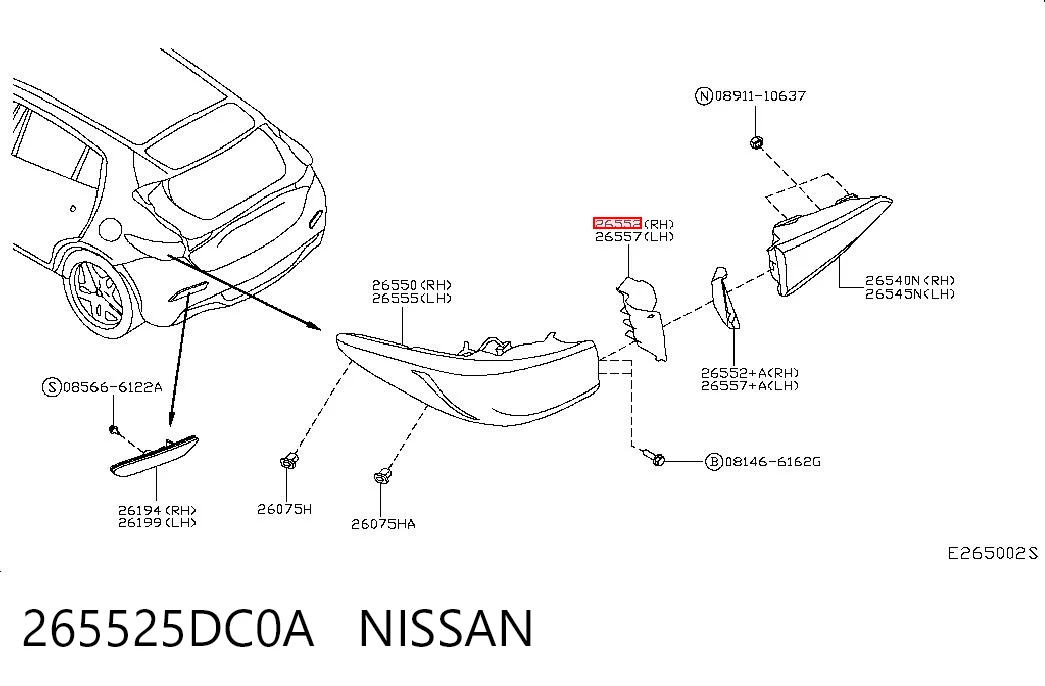 265525DC0A Nissan/Infiniti