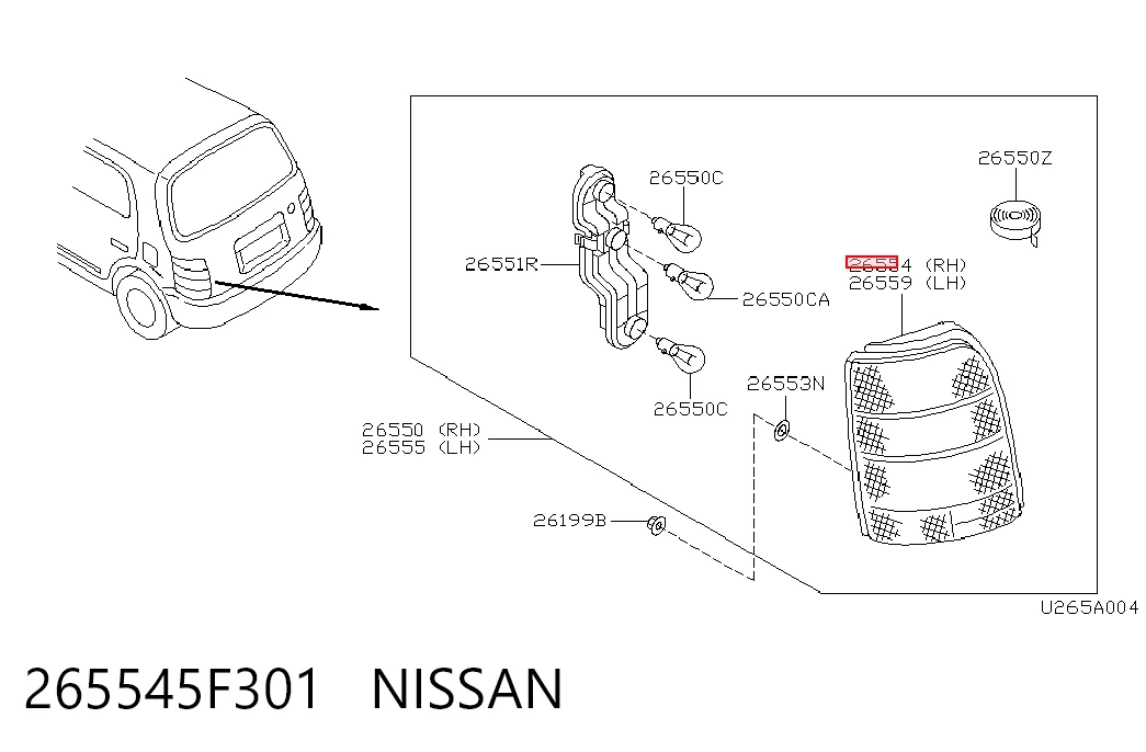 Фонари задние на Nissan Micra  K11