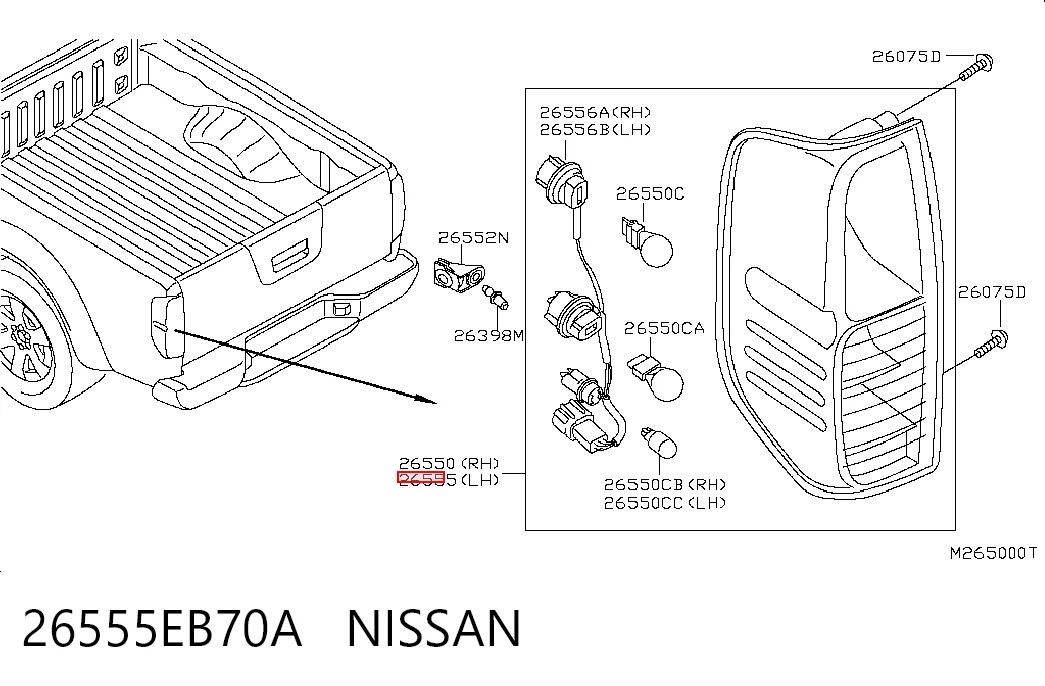 Купить Фонарь задний левый Ниссан Навара NP300 III D40