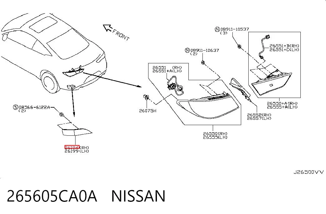 265605CA0A Nissan/Infiniti