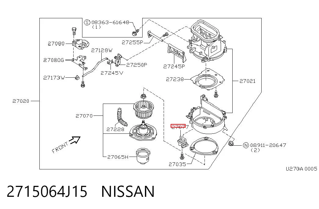 Реле печки на Nissan Maxima  A32
