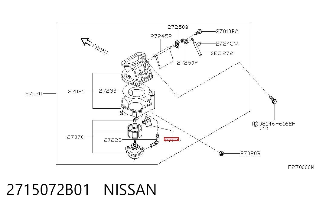  Резистор печки Nissan Micra 