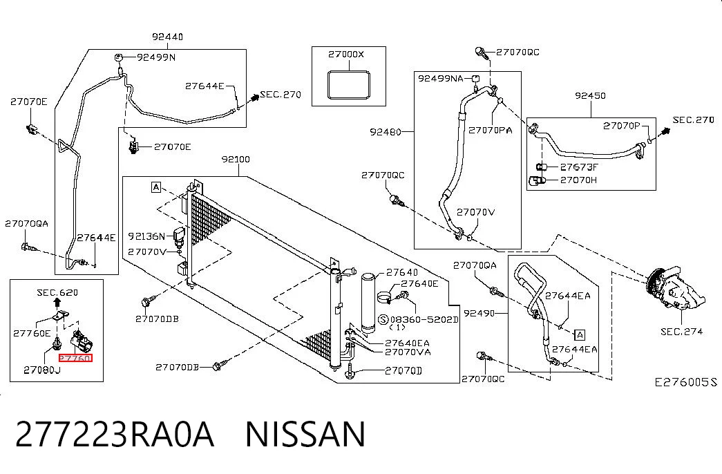 277223RA0A Nissan/Infiniti Датчик температуры окружающей среды