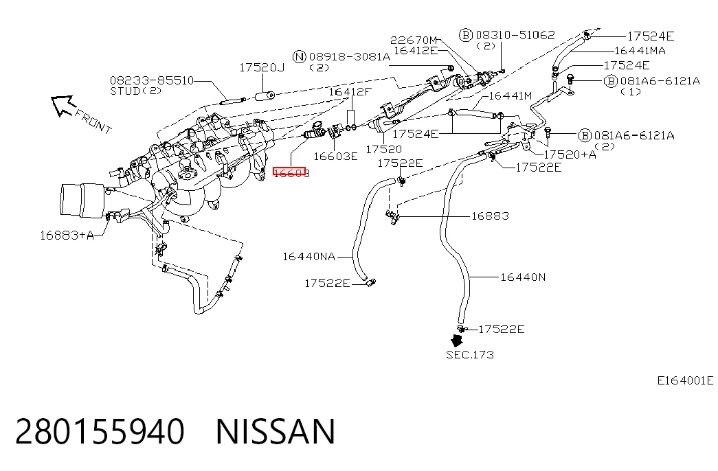 Топливные форсунки на Nissan Almera II N16
