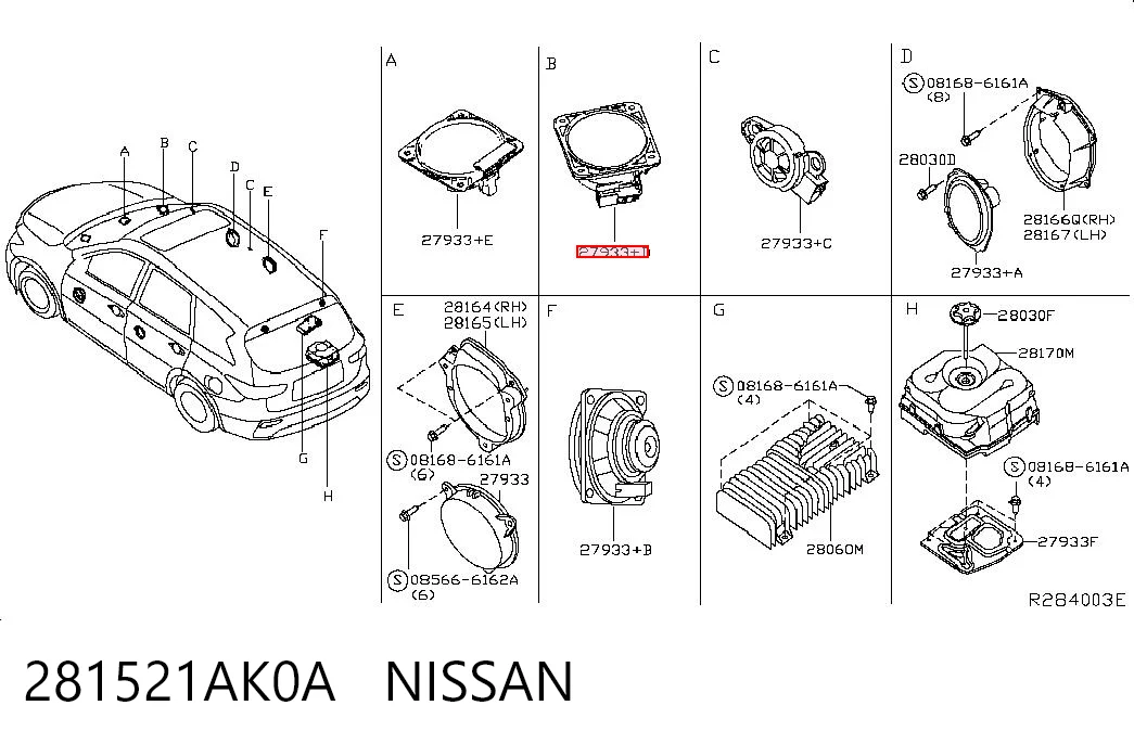 281521AK0A Nissan/Infiniti 