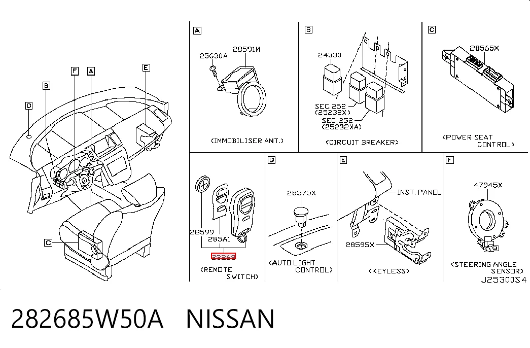 282685W50A Nissan/Infiniti 