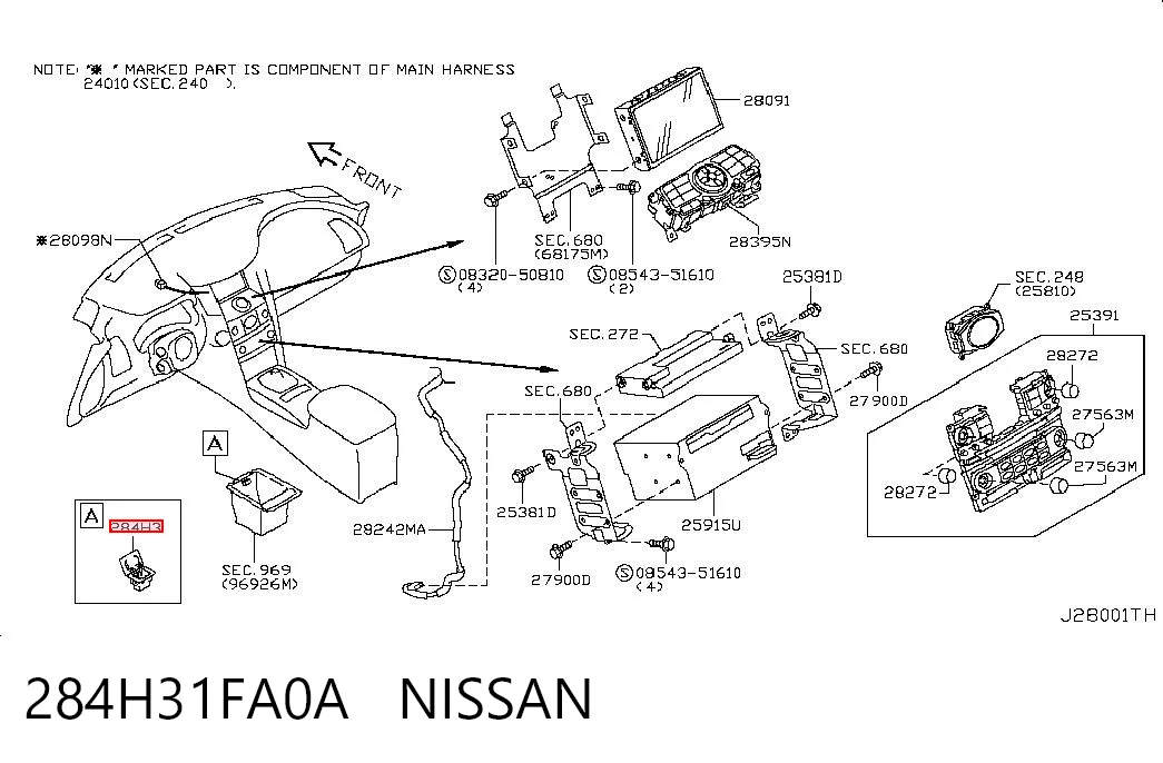 284H31FA0A Nissan/Infiniti 