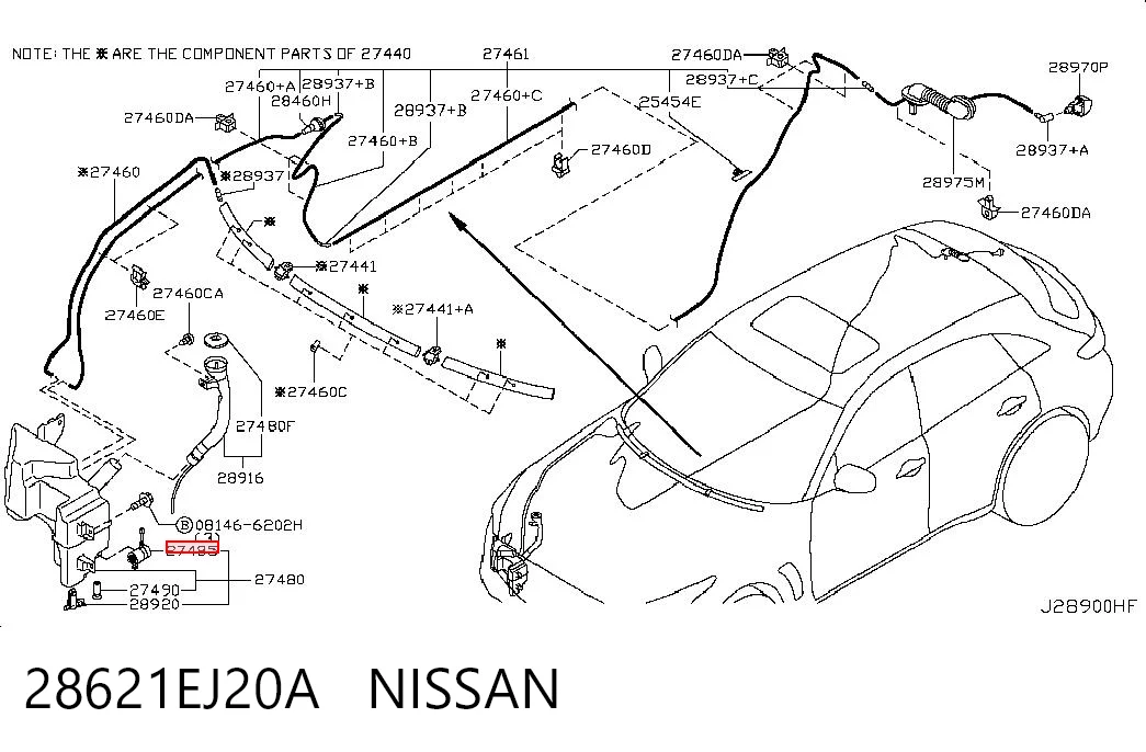 28621EJ20A Nissan/Infiniti 