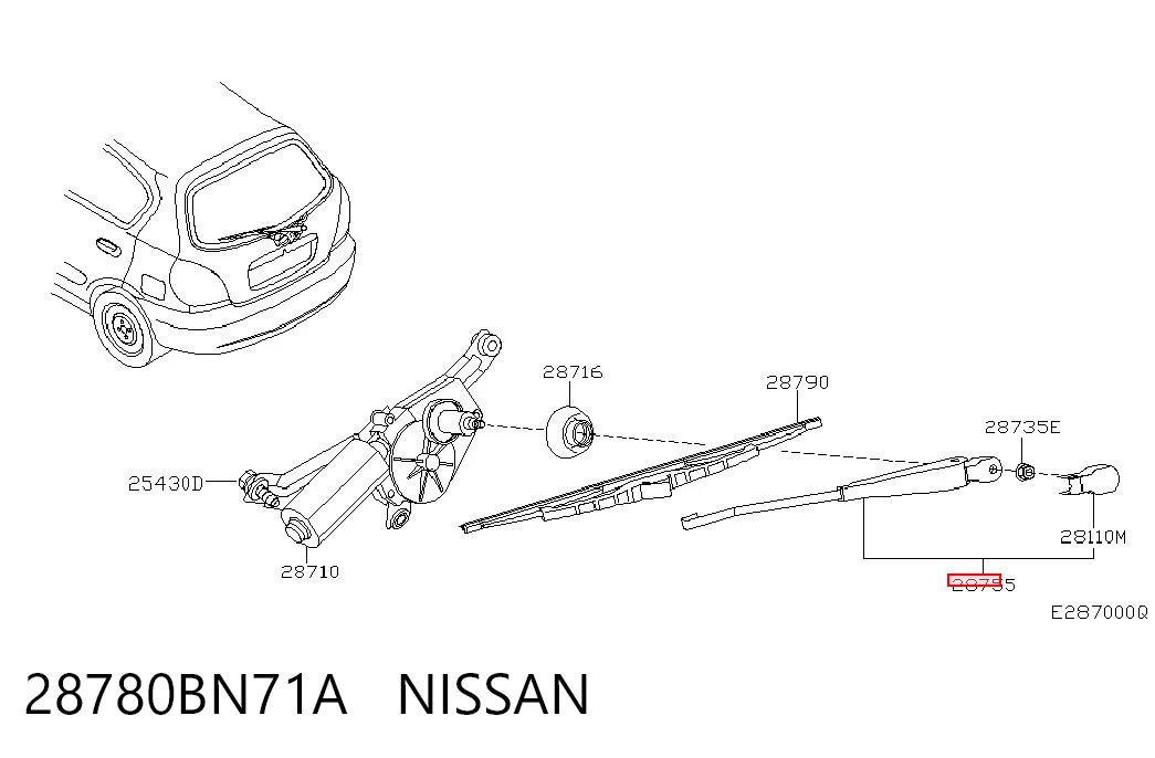 28780BN71A Nissan/Infiniti