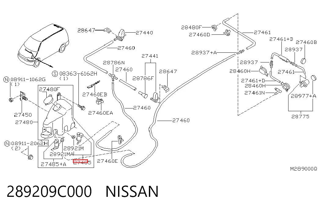  Моторчик омывателя Nissan Micra 