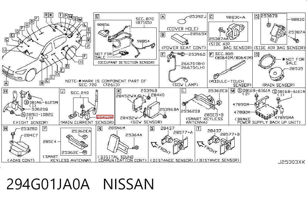 294G01JA0A Nissan/Infiniti 