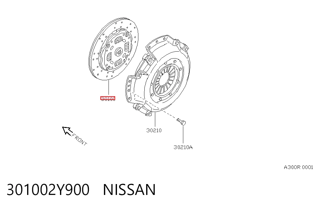 Диск сцепления Isuzu 8970360630