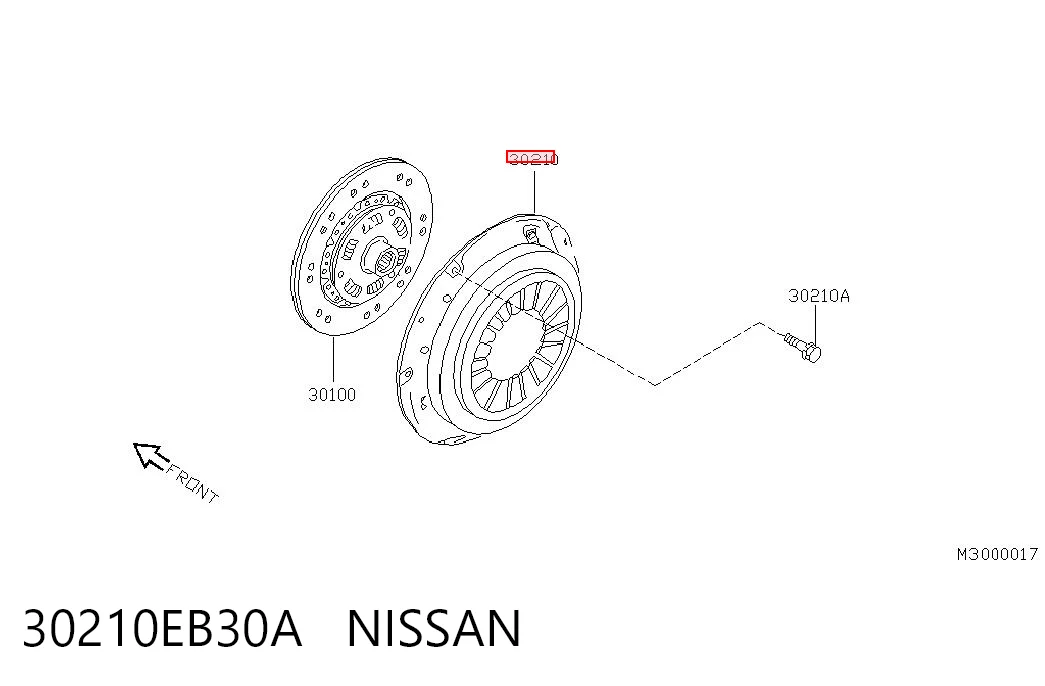  Корзина сцепления Nissan Navara 
