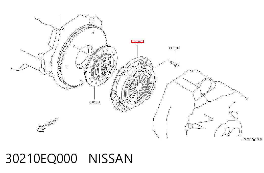 Нажимной диск сцепления на Nissan Almera TINO V10