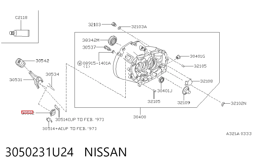 Подшипник выжимной сцепления на Nissan Maxima  A32
