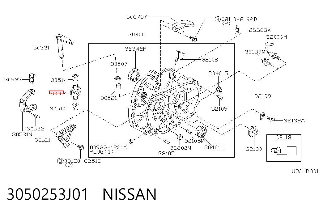 Подшипник выжимной сцепления на Nissan Almera I N15