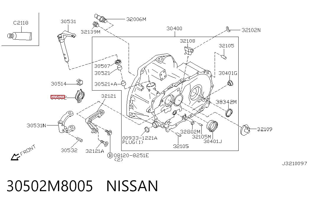 Подшипник выжимной сцепления на Nissan Almera CLASSIC B10RS