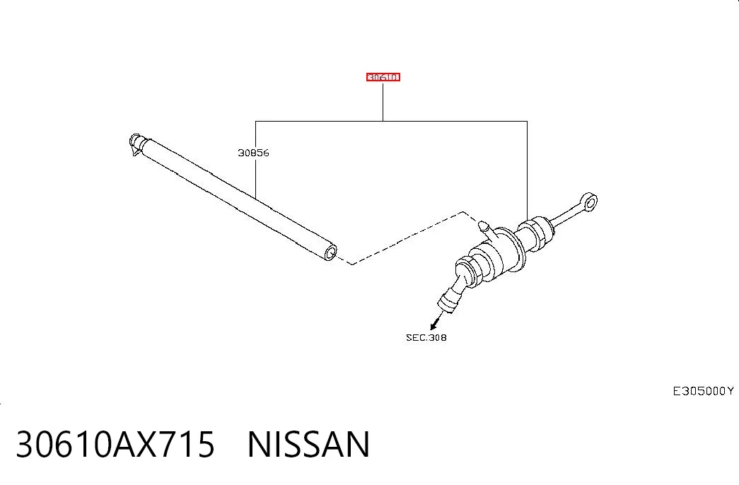 Цилиндр сцепления, главный на Nissan Micra  K12
